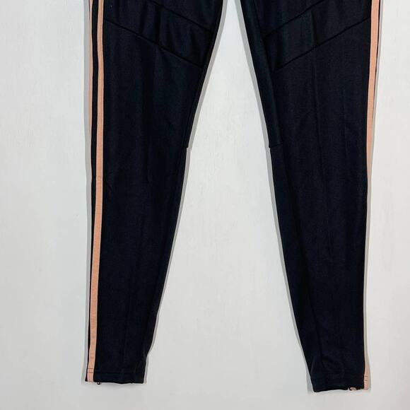 Adidas Sweatpants Black Pink Striped Logo Athletic Training Pants Size XS - Picture 4 of 11